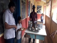 New year celebration with school childrens, Neral